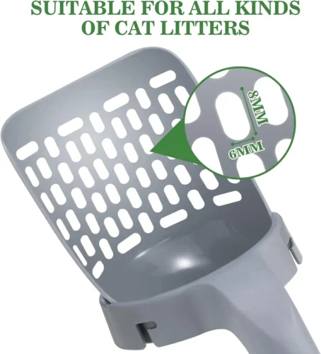 Pelle à Litière pour Chat avec Sac de Recharge, Filtre pour Animaux de Compagnie, Nettoyage des Déchets, Fournitures PIncef, Boîte, Self Books – Image 3